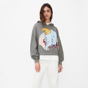 NWT Relaxed Fit Retro Streetwear Zara Official Disney Dumbo Hoodie/Sweatshirt